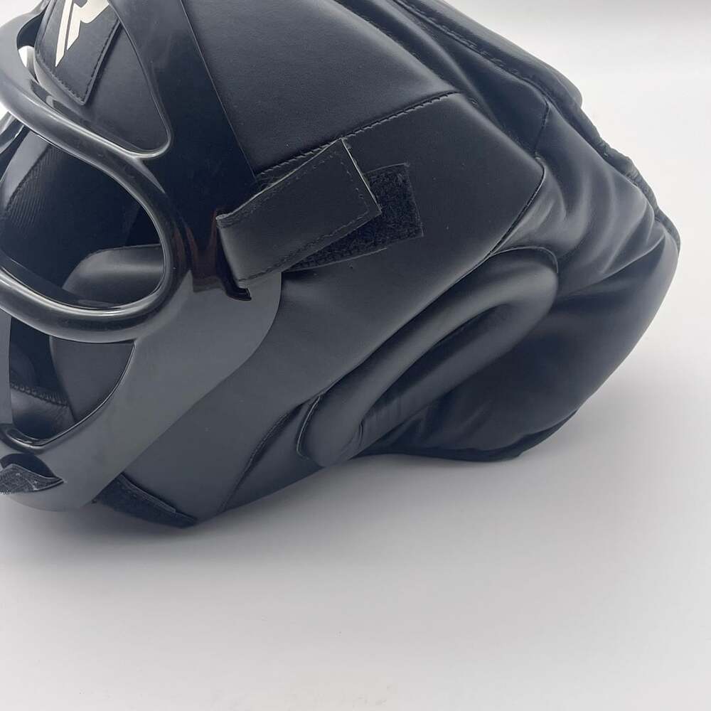 RDX T1FB Boxing Head Guard Black Leather Face Bar - Picture 5 of 11